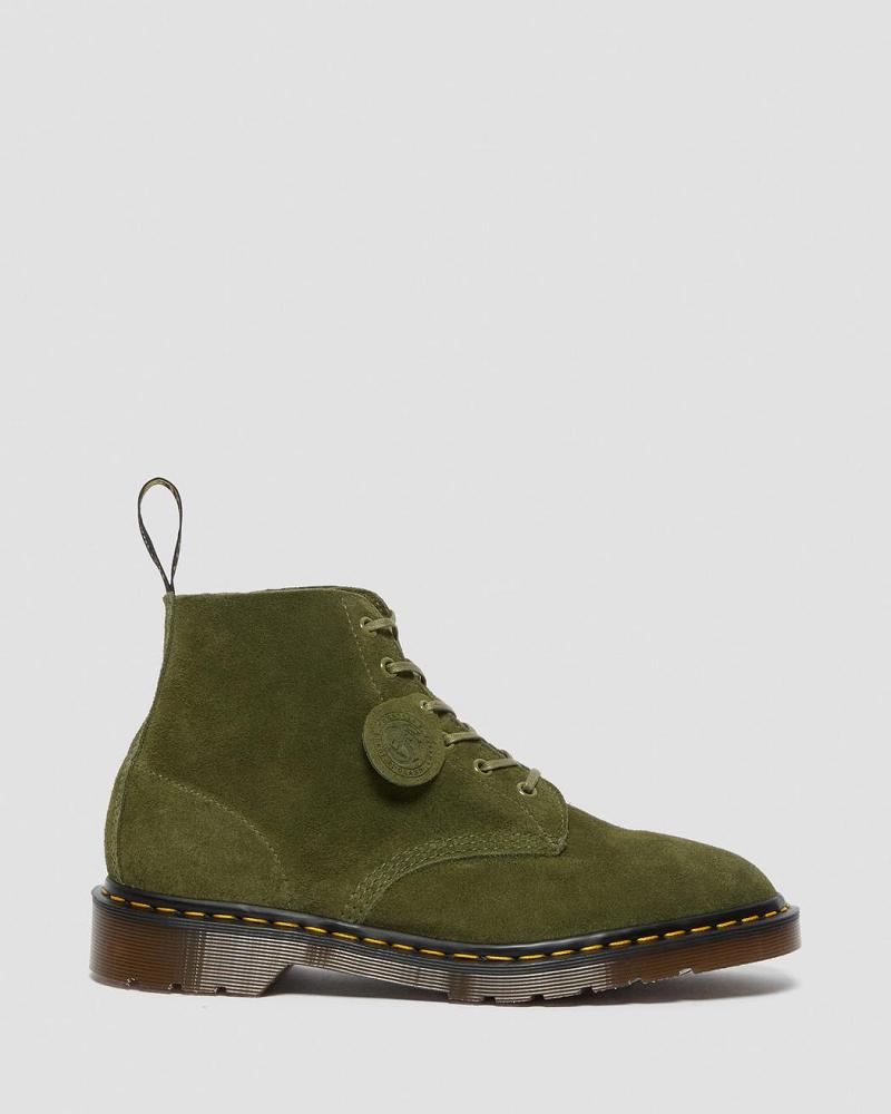 Botines Dr Martens 101 Made in England Gamuza Hombre Verdes | MX 390DFM